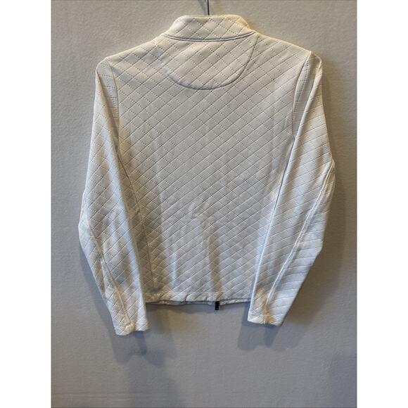 Peter‎ Millar White Quilted Full Zip Golf Jacket Womens Size Small Athletic Prep - Picture 6 of 7